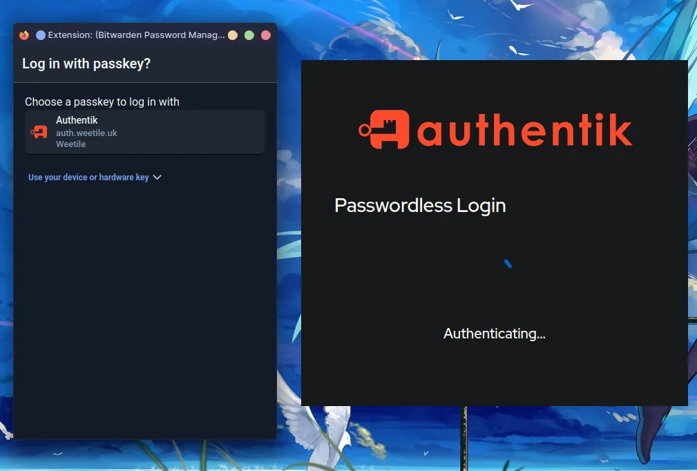 Authentik login